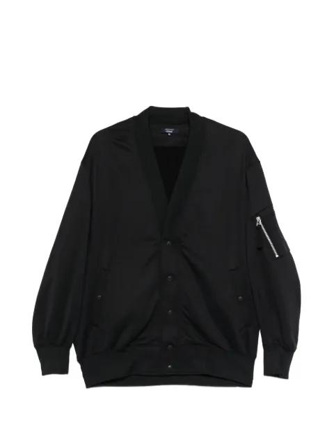 V-neck zip-up bomber jacket by COMME DES GARCONS