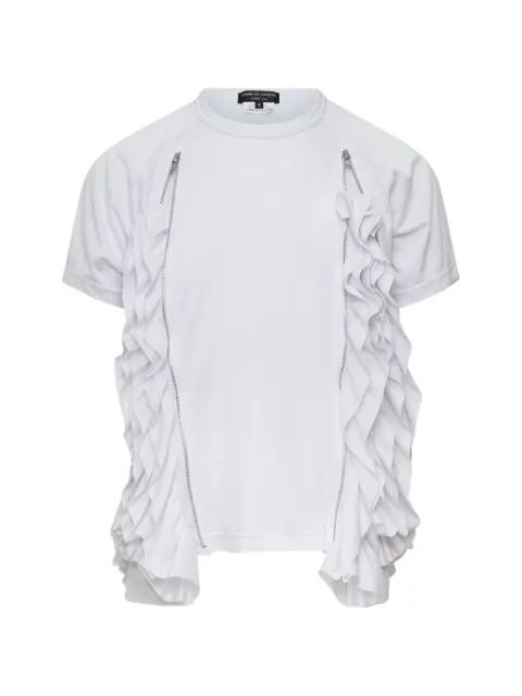 Waterfall ruffled T-shirt by COMME DES GARCONS