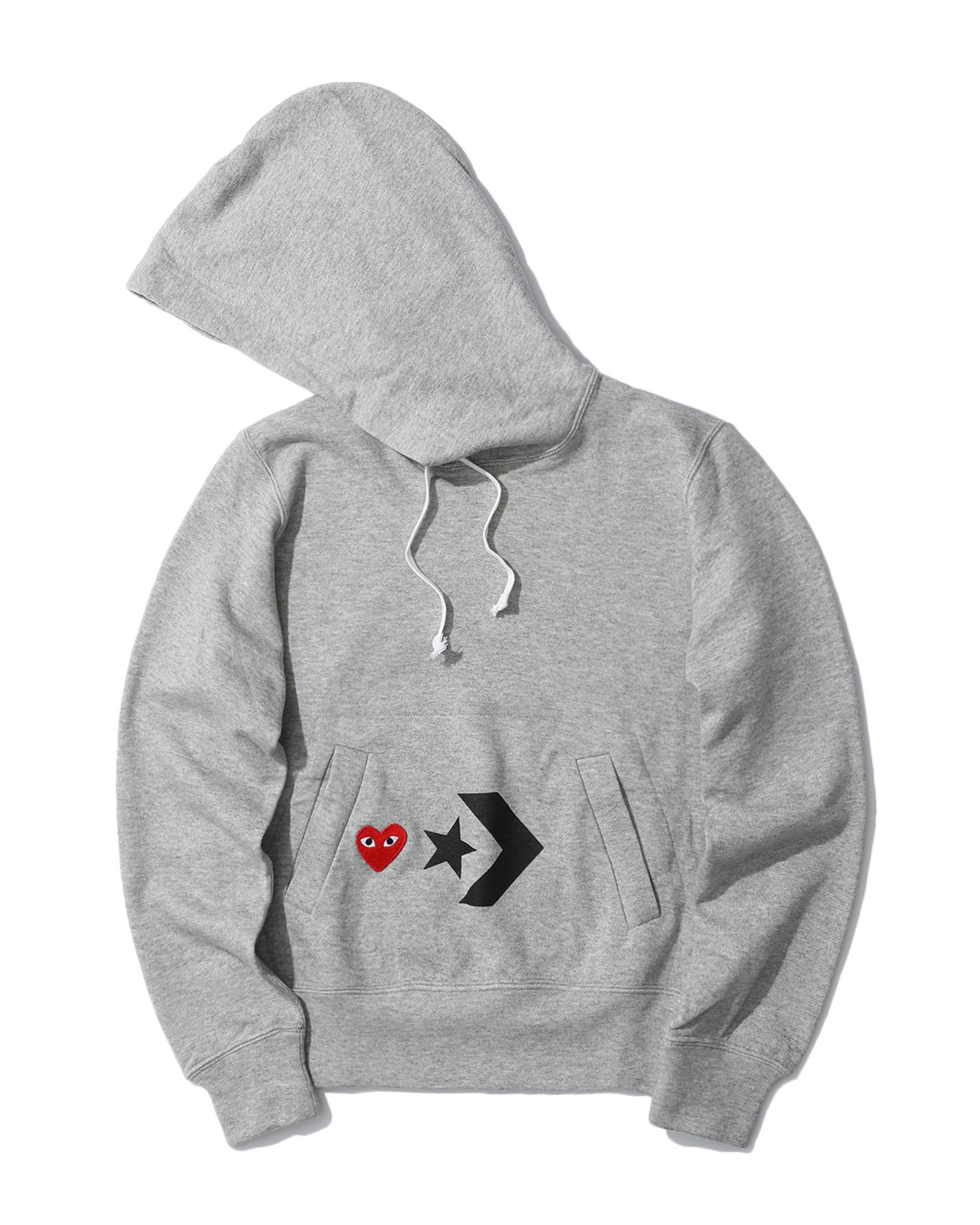 X Converse logo hoodie by COMME DES GARCONS