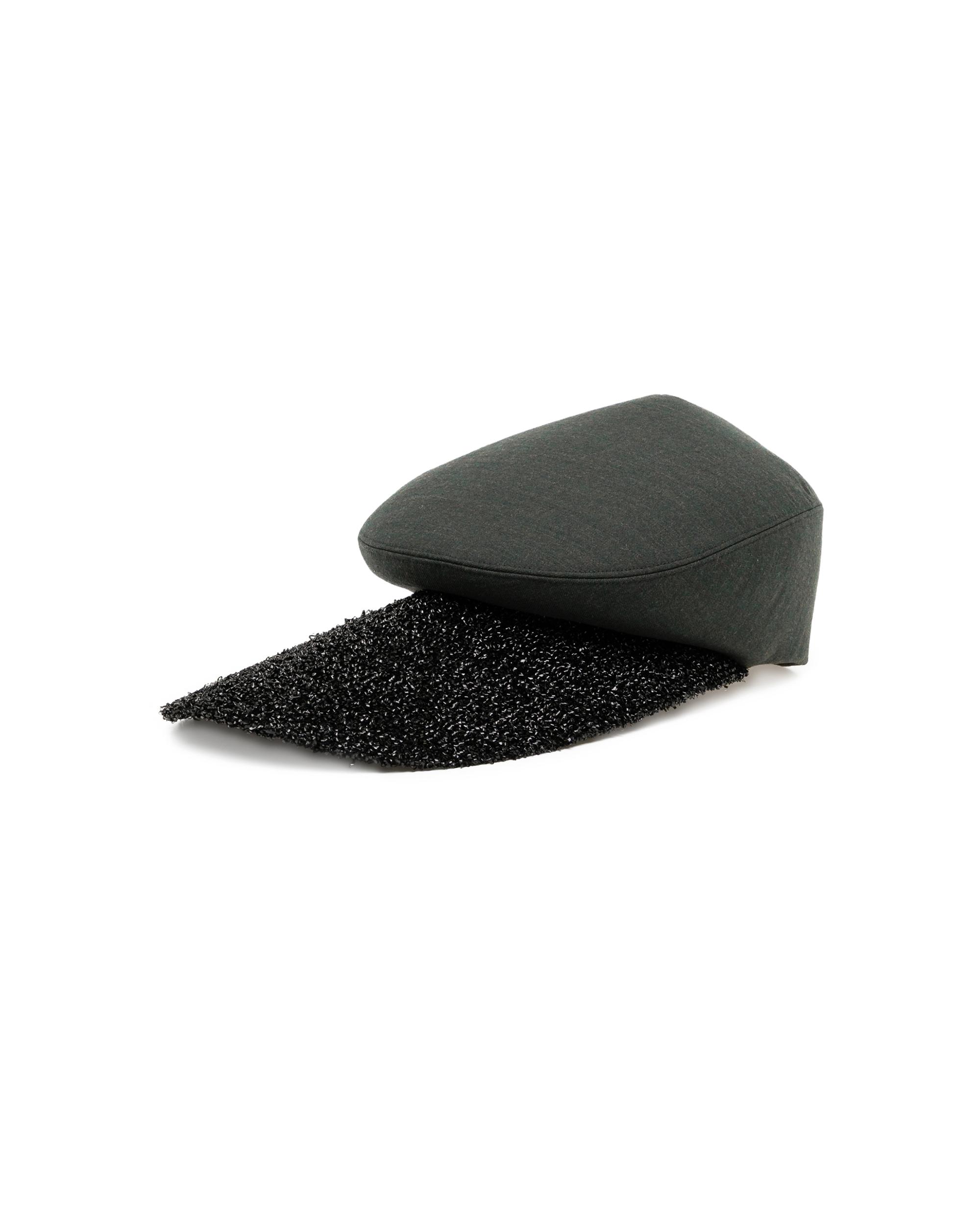 X HIZUME tweed brim cap by COMME DES GARCONS