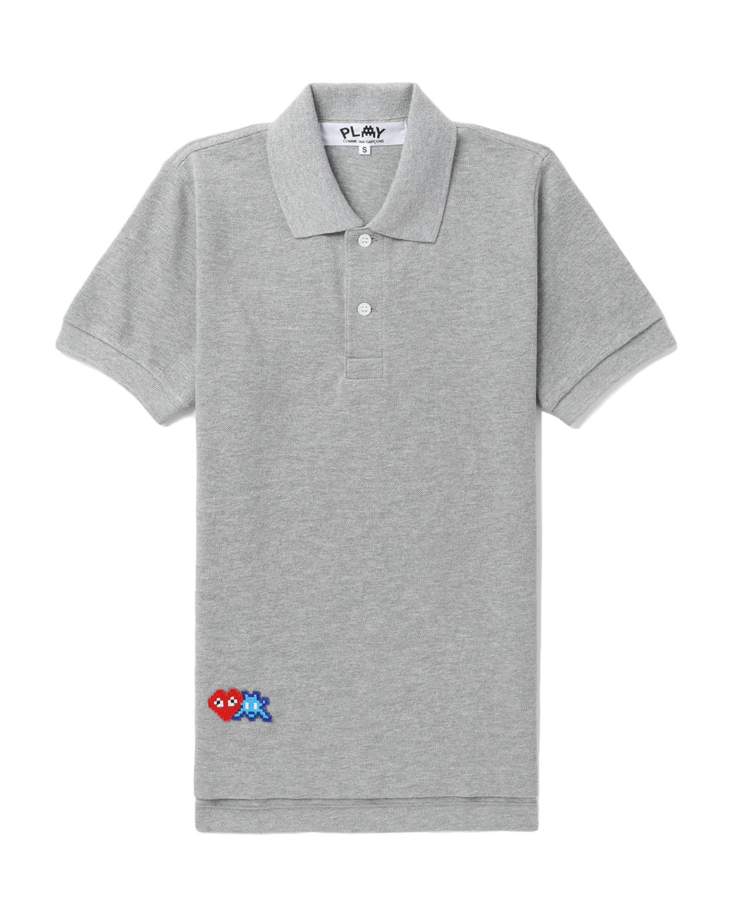 X INVADER polo shirt by COMME DES GARCONS
