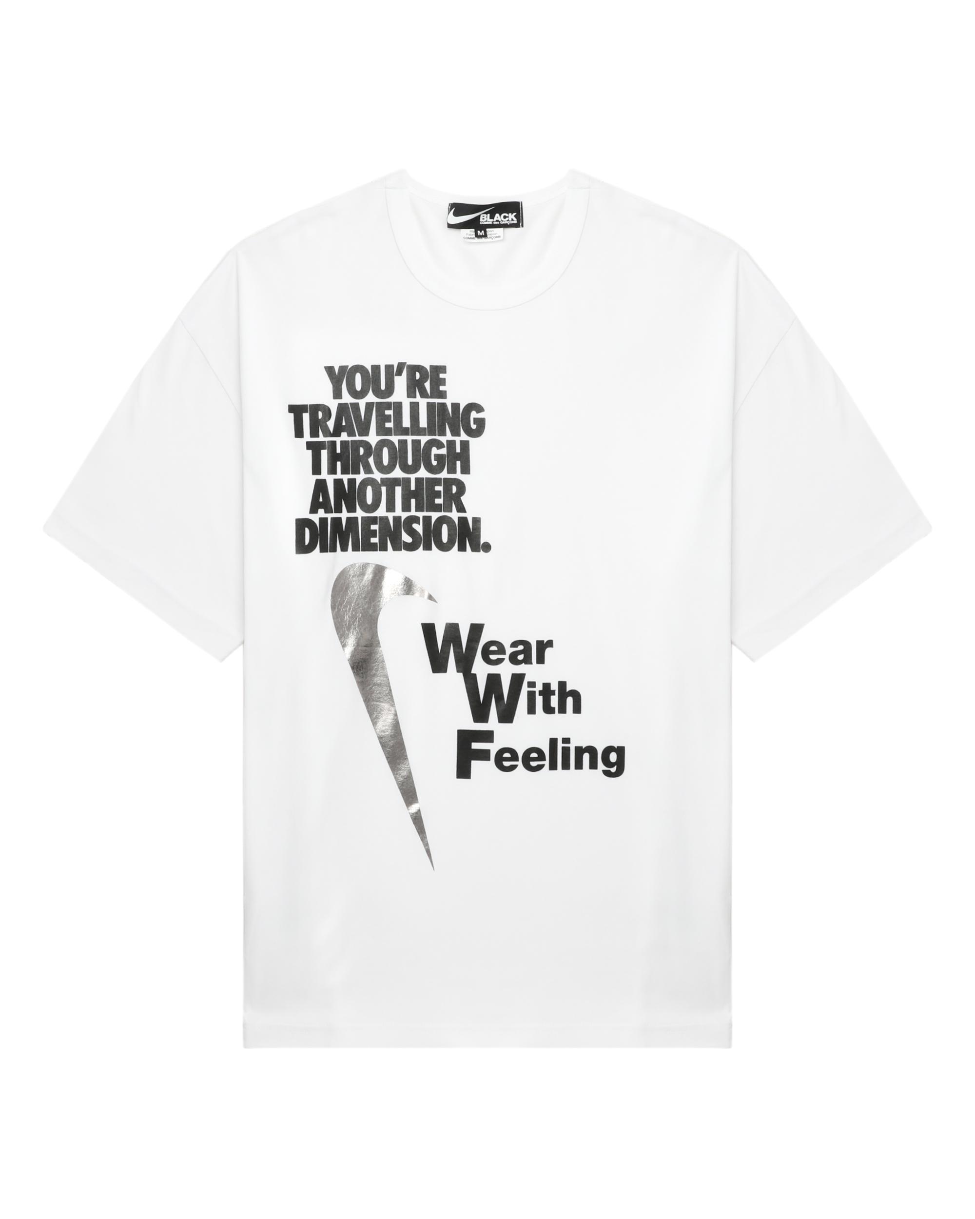 X Nike slogan graphic tee by COMME DES GARCONS