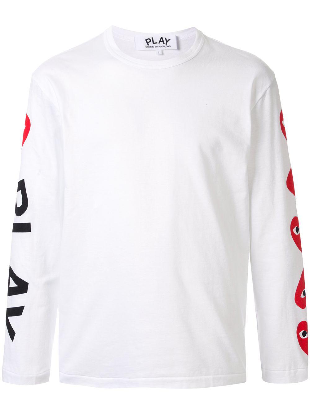 almond-eye long-sleeved T-shirt by COMME DES GARCONS