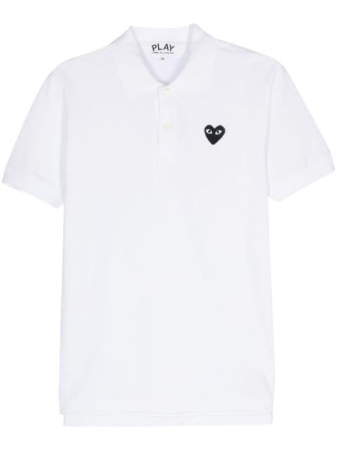 appliqué-logo polo shirt by COMME DES GARCONS