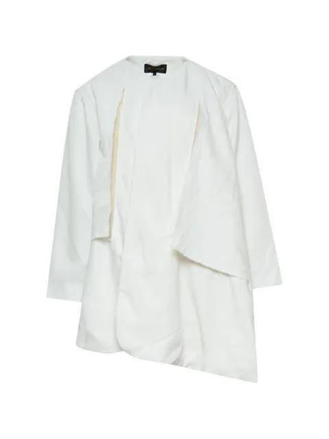 asymmetric frayed-edge jacket by COMME DES GARCONS