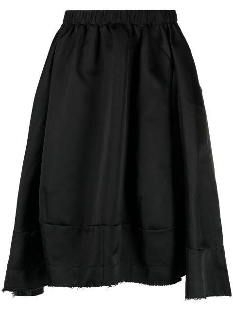 asymmetric midi skirt by COMME DES GARCONS