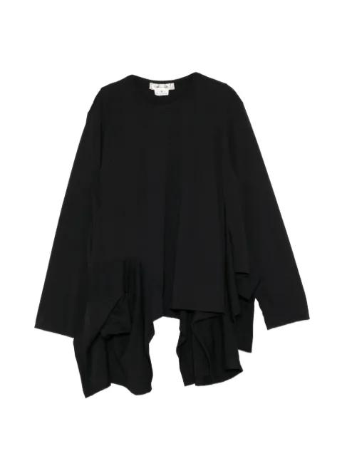 asymmetric ruffled T-shirt by COMME DES GARCONS
