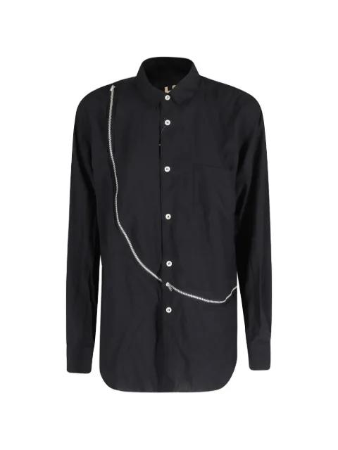 asymmetric zip-detail shirt by COMME DES GARCONS