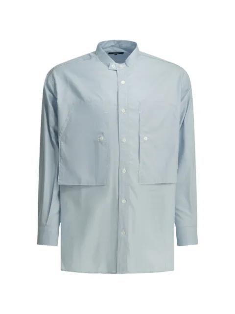 band-collar patch-pocket shirt by COMME DES GARCONS