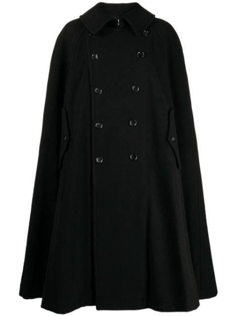bib-collar double-breasted cape by COMME DES GARCONS