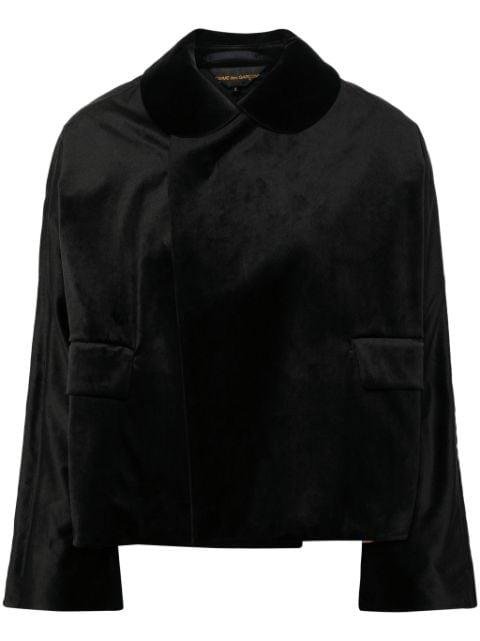 bib-collar velvet jacket by COMME DES GARCONS