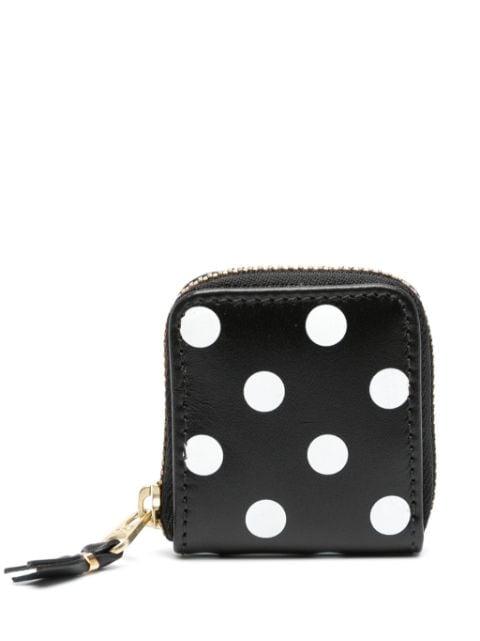 bold-dot pattern leather wallet by COMME DES GARCONS