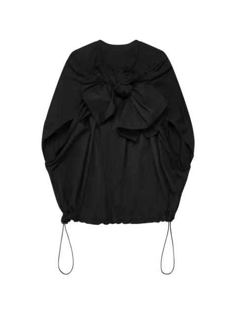 bow-detail drawstring blouse by COMME DES GARCONS