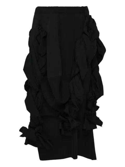 braided-detail midi skirt by COMME DES GARCONS