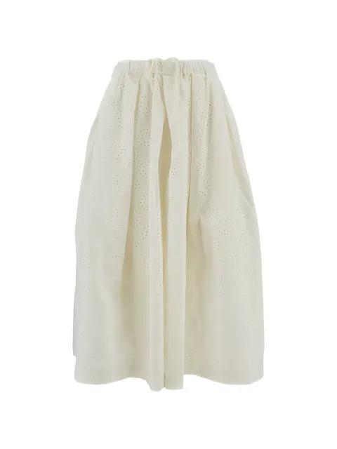 broderie-anglaise wide-leg trousers by COMME DES GARCONS