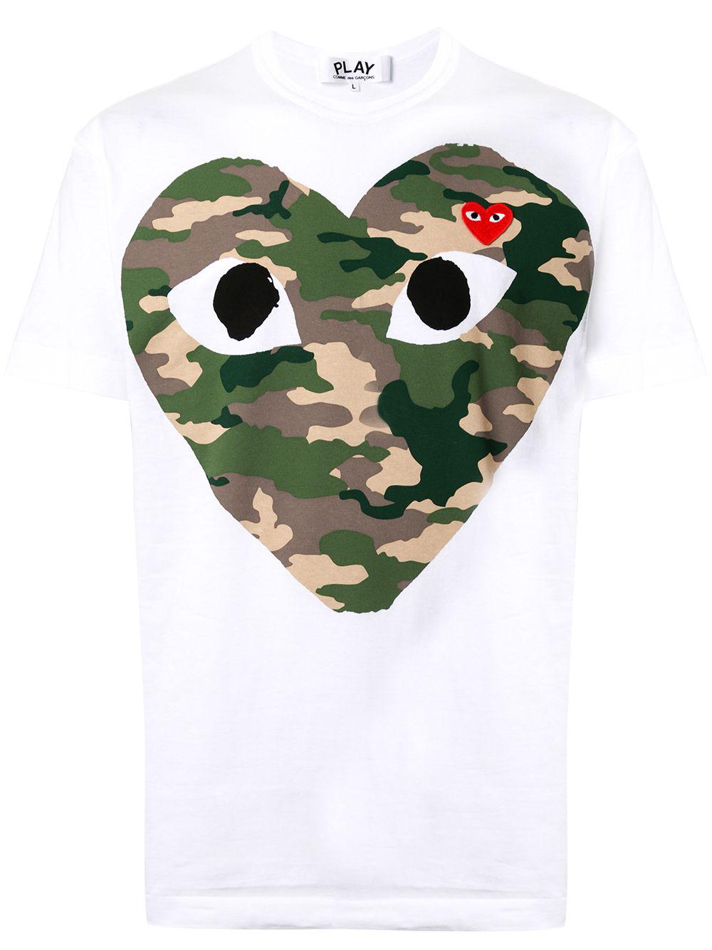 camouflage-print cotton T-shirt by COMME DES GARCONS