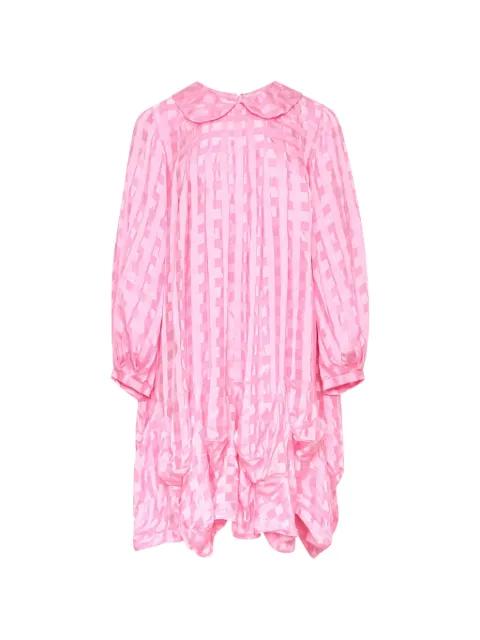 check-pattern Peter Pan-collar dress by COMME DES GARCONS