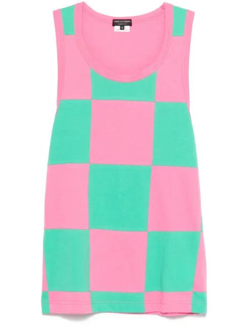 check-pattern tank top by COMME DES GARCONS