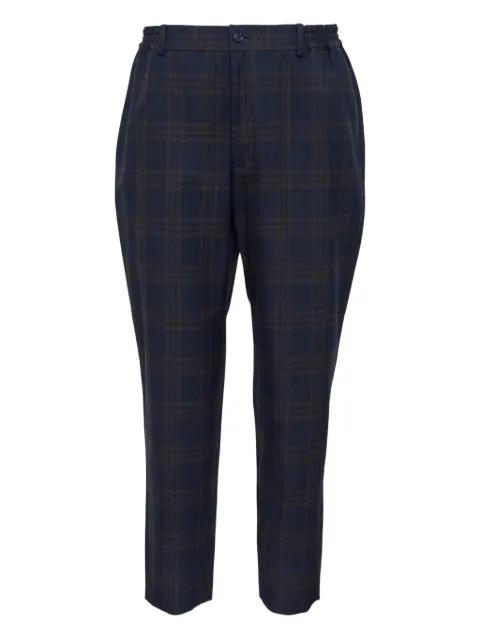 check-print trousers by COMME DES GARCONS