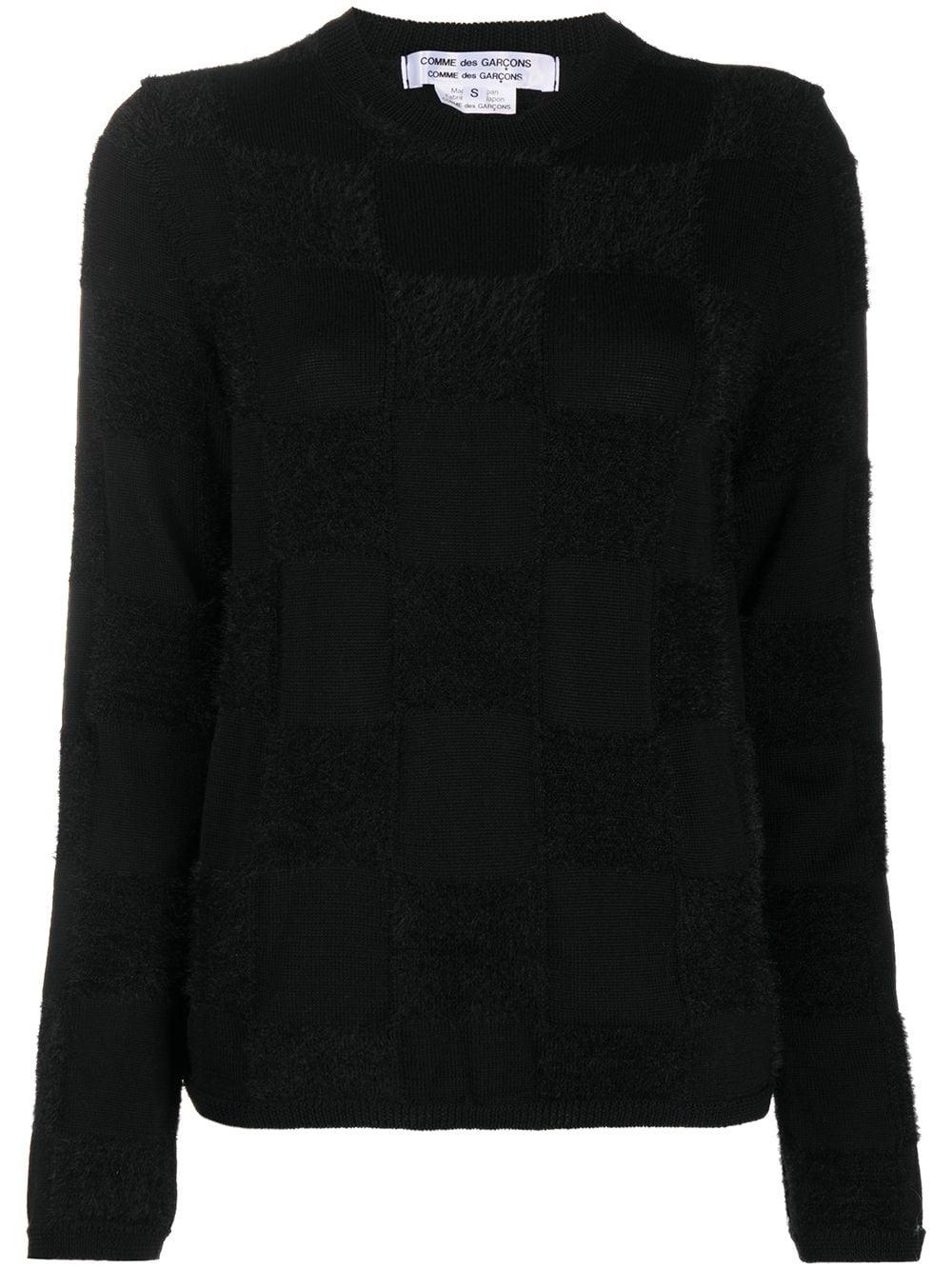checkerboard-knit jumper by COMME DES GARCONS