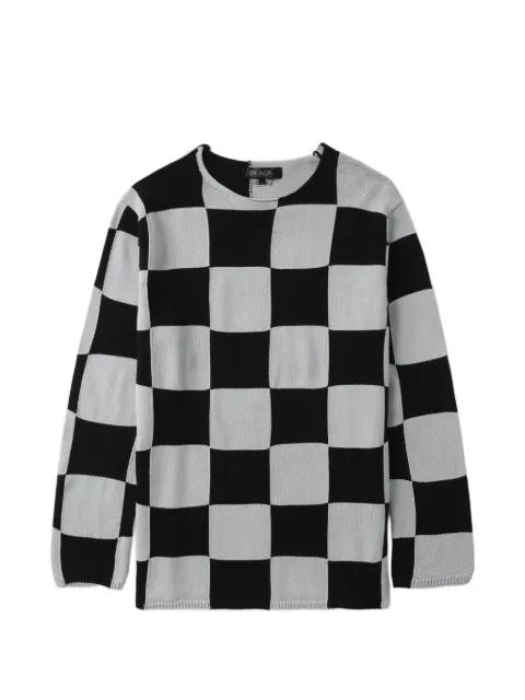 checkerboard knitwear by COMME DES GARCONS