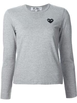 chest patch longsleeved T-shirt by COMME DES GARCONS