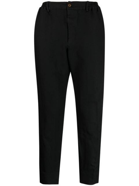chevron-pattern tapered trousers by COMME DES GARCONS