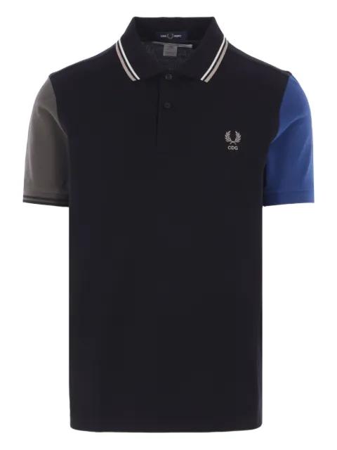 colour-block logo polo shirt by COMME DES GARCONS
