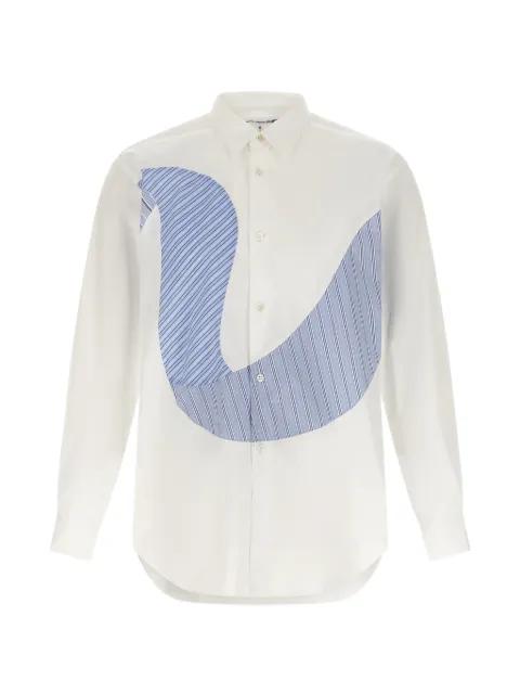 contrast insert shirt by COMME DES GARCONS