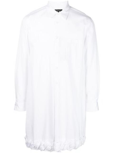 contrast-trim cotton shirt by COMME DES GARCONS