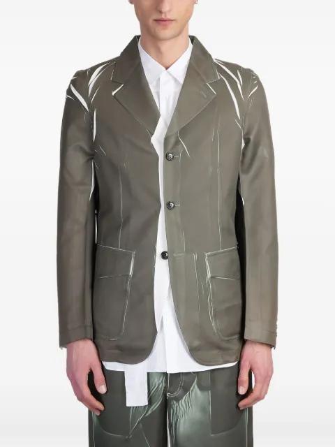 contrasting-detailed blazer by COMME DES GARCONS