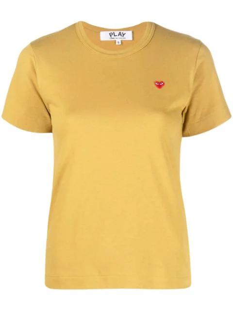 cotton embroidered-logo T-shirt by COMME DES GARCONS