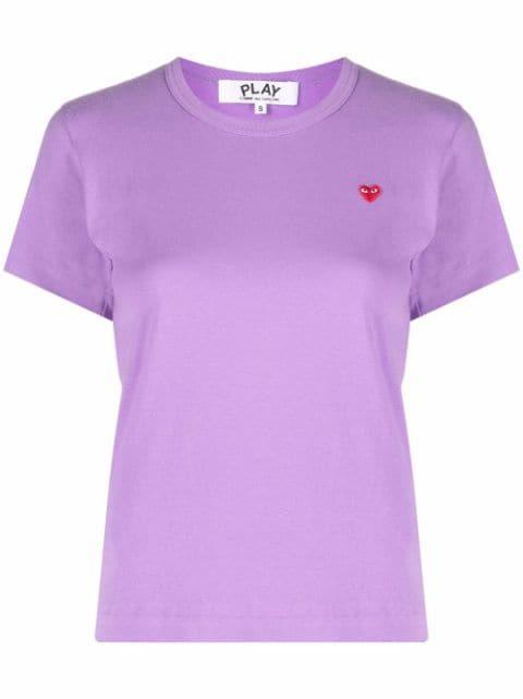 cotton embroidered-logo T-shirt by COMME DES GARCONS