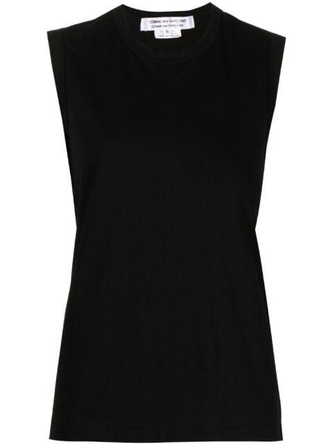 crew neck cotton vest top by COMME DES GARCONS