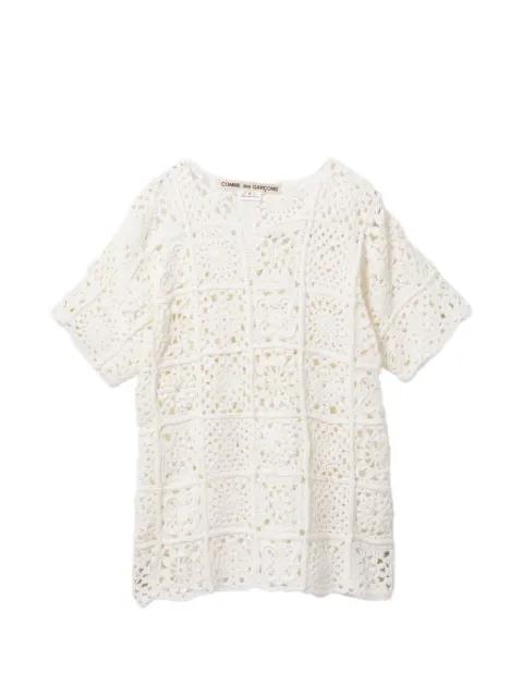 crochet-knit top by COMME DES GARCONS