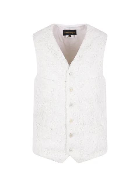 crochet-knit waistcoat by COMME DES GARCONS