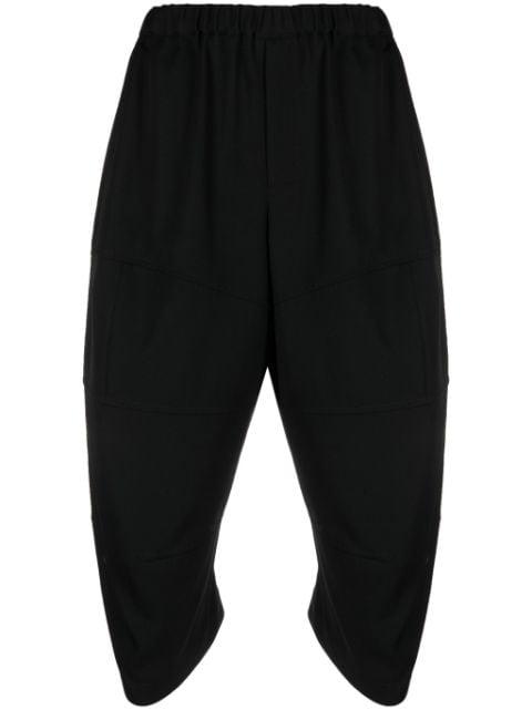cropped tapered wool trousers by COMME DES GARCONS