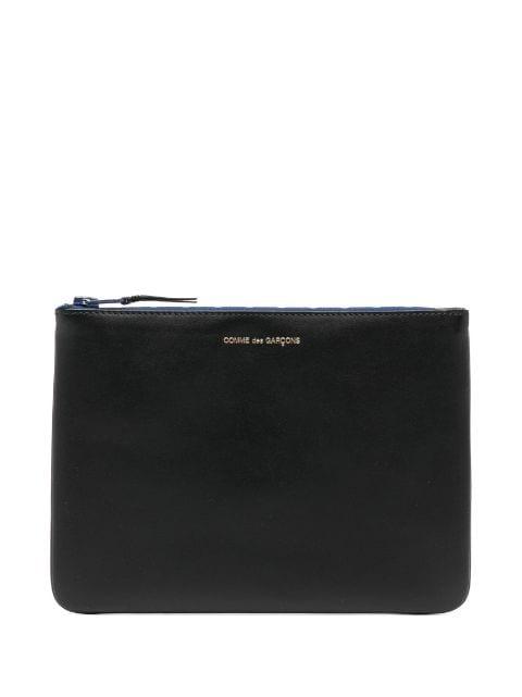 debossed-logo leather wallet by COMME DES GARCONS
