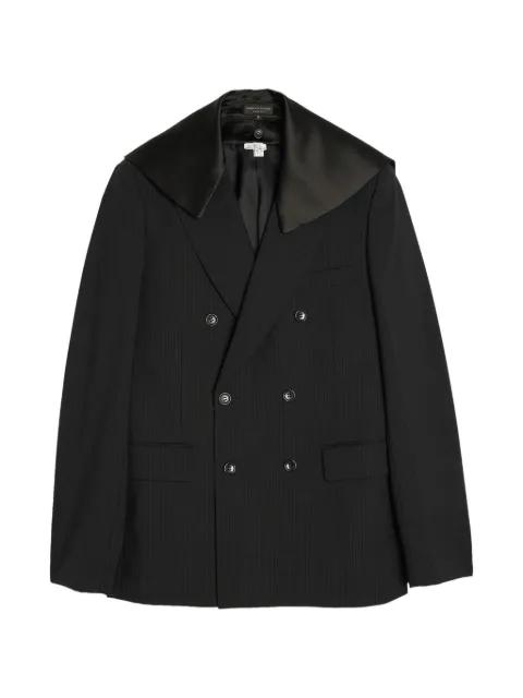 double-breasted pinstripe-pattern jacket by COMME DES GARCONS