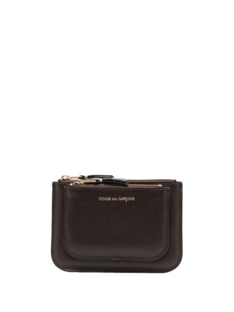 double-compartment leather wallet by COMME DES GARCONS