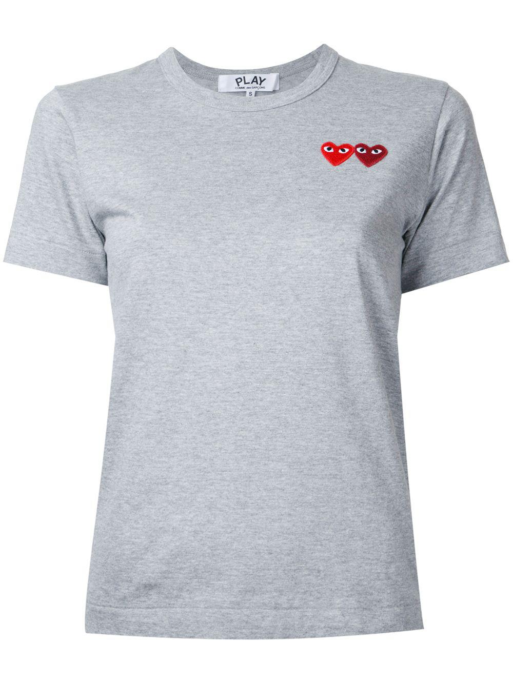 double heart logo T-shirt by COMME DES GARCONS