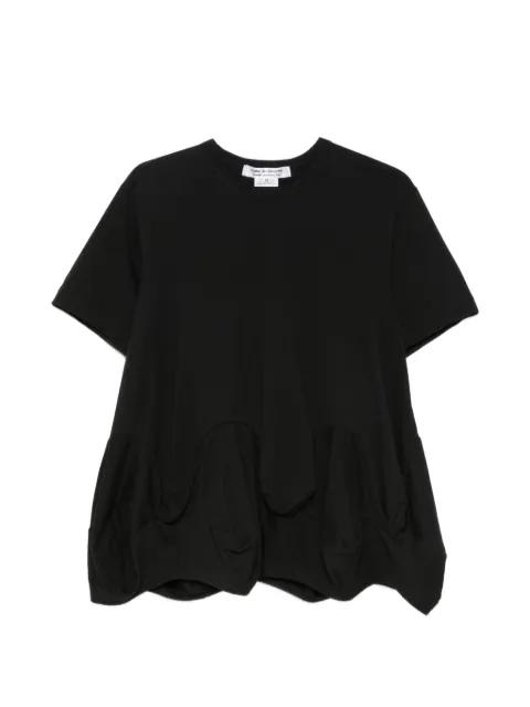 draped panelled T-shirt by COMME DES GARCONS