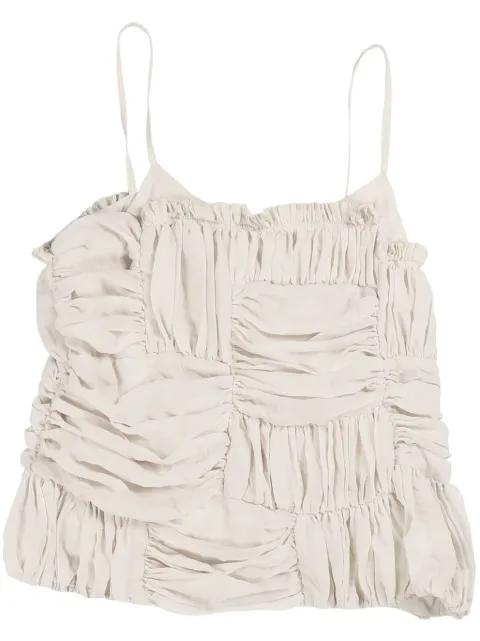 draped sleeveless top by COMME DES GARCONS