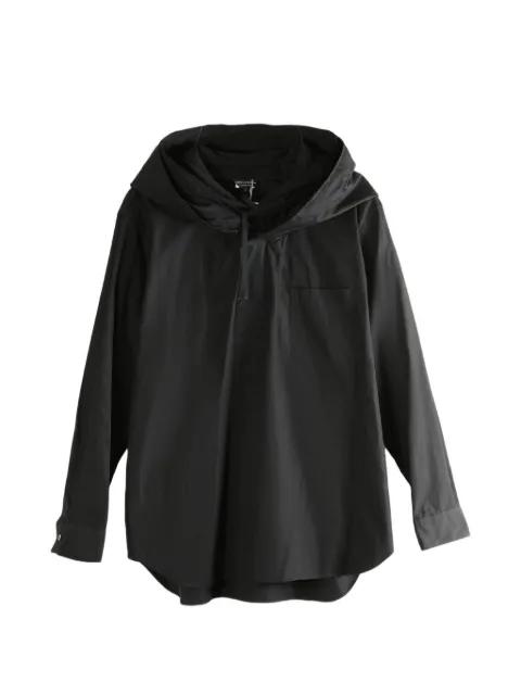 drawstring hoodied shirt by COMME DES GARCONS