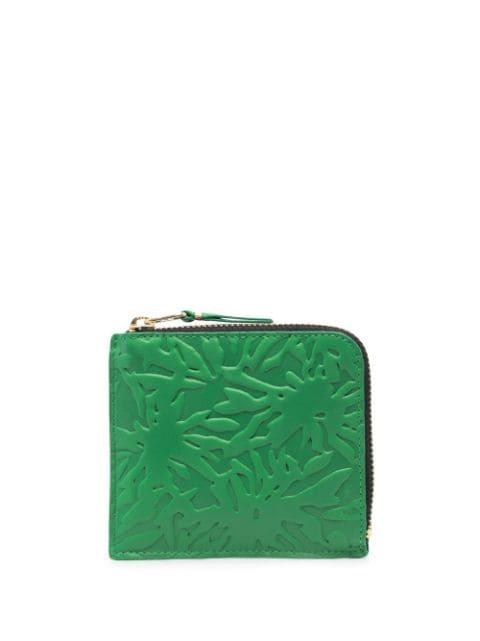 embossed zip-up wallet by COMME DES GARCONS