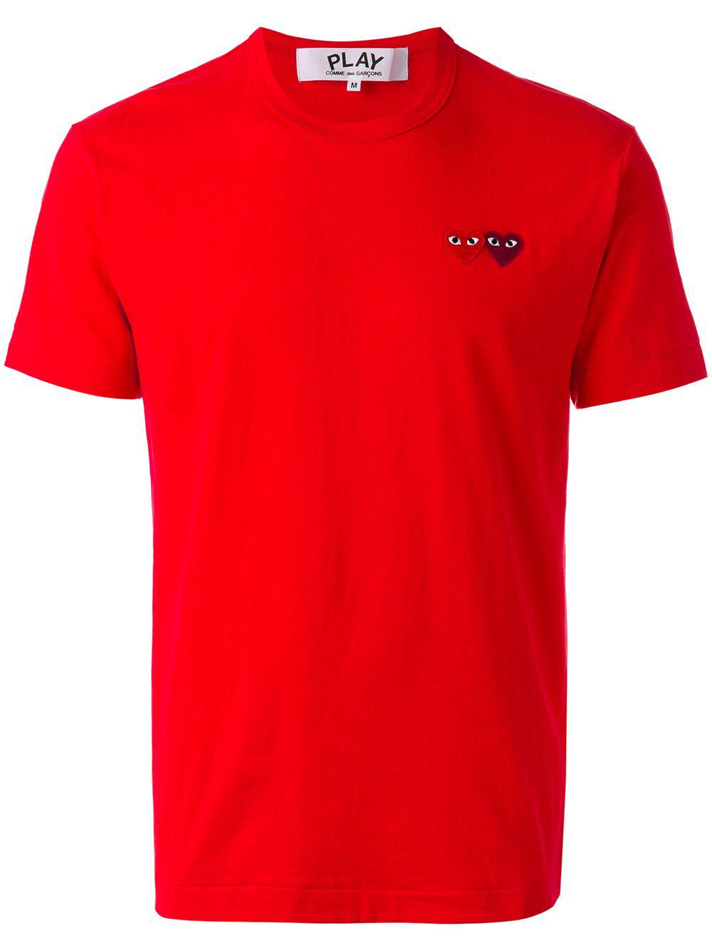 embroidered logo T-shirt by COMME DES GARCONS