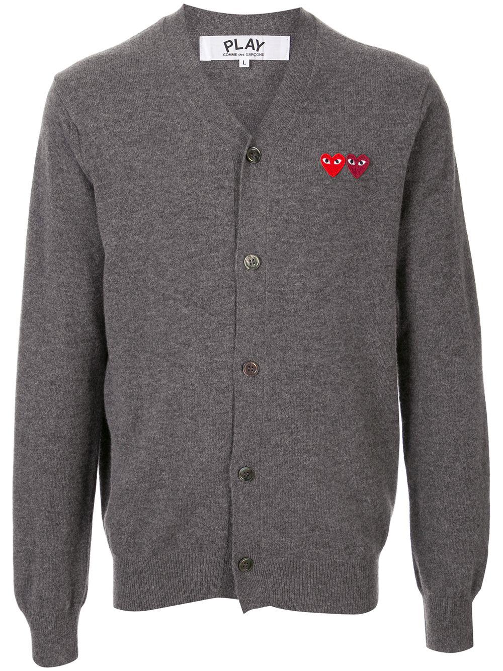 embroidered logo cardigan by COMME DES GARCONS