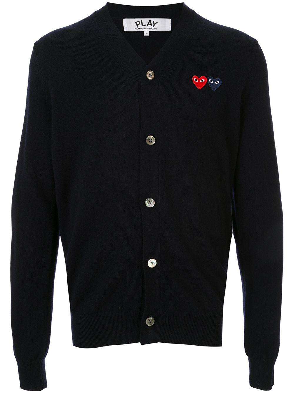 embroidered logo cardigan by COMME DES GARCONS