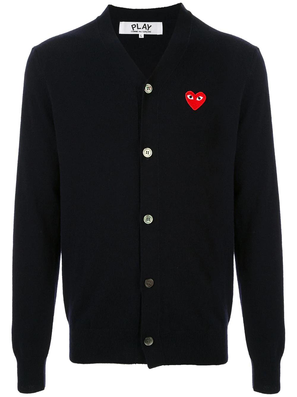 embroidered logo cardigan by COMME DES GARCONS