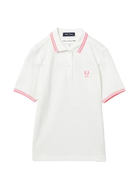 embroidered-logo polo shirt by COMME DES GARCONS